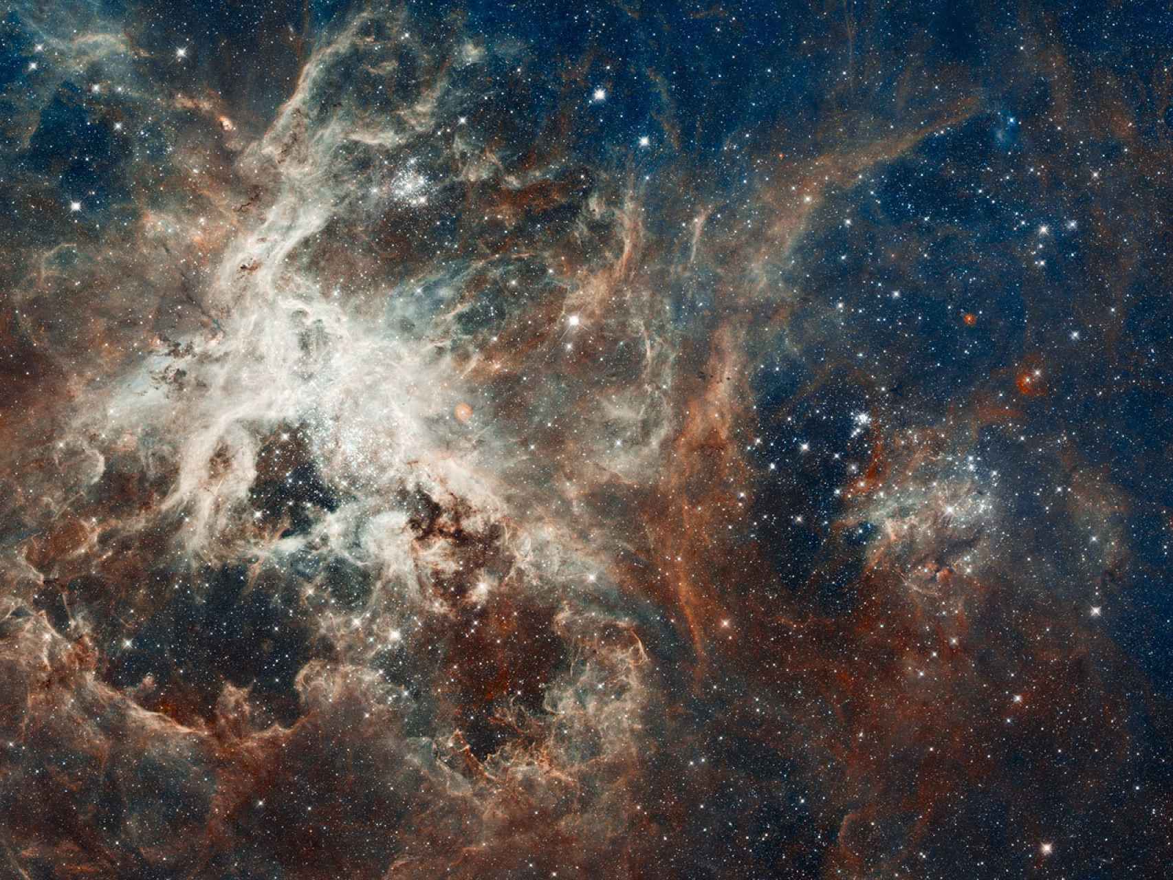 Formación de una estrella en la nebulosa Tarántula.