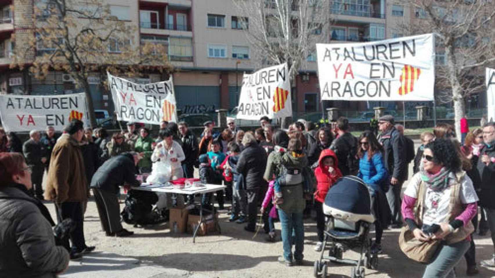 Una concentración en Zaragoza.