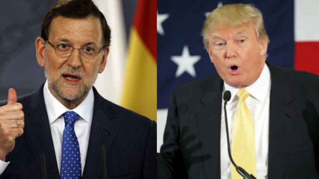 Mariano Rajoy y Donald Trump. Medidas antiinmigración en España y Estados Unidos. Trump.
