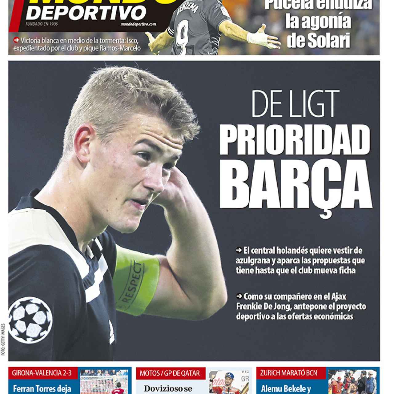 La portada del diario Mundo Deportivo (11/03/2019)