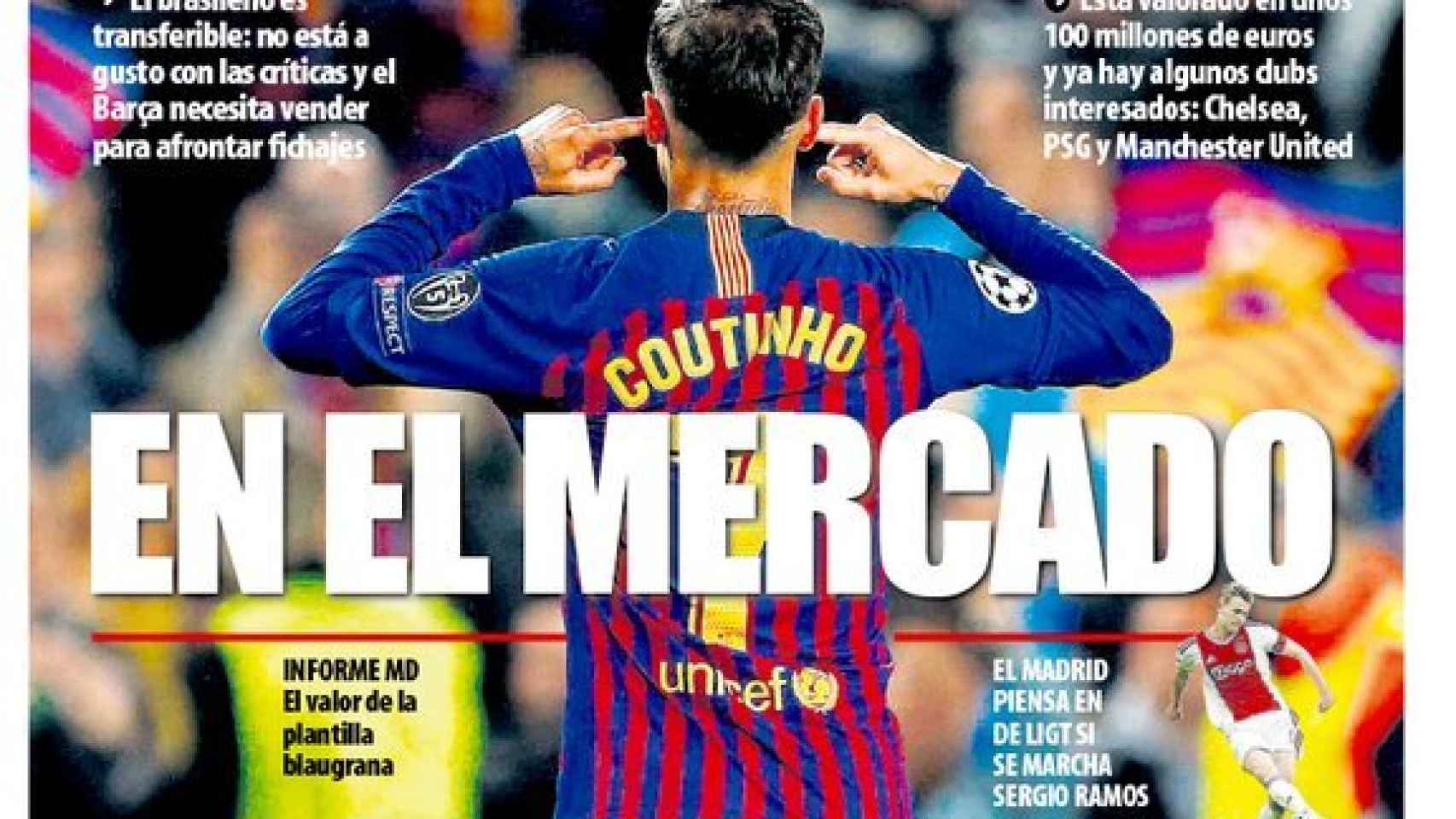 La portada del diario Mundo Deportivo (30/05/2019)1706 x 960