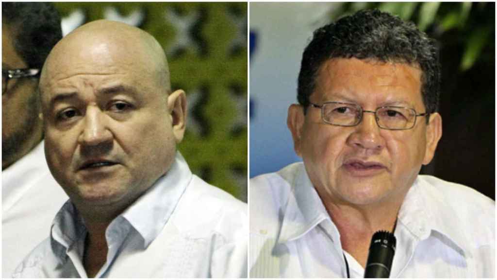 Carlos Antonio Lozada y Pablo Catatumbo. Exguerrilleros de las FARC y ahora, senadores por el Partido FARC.