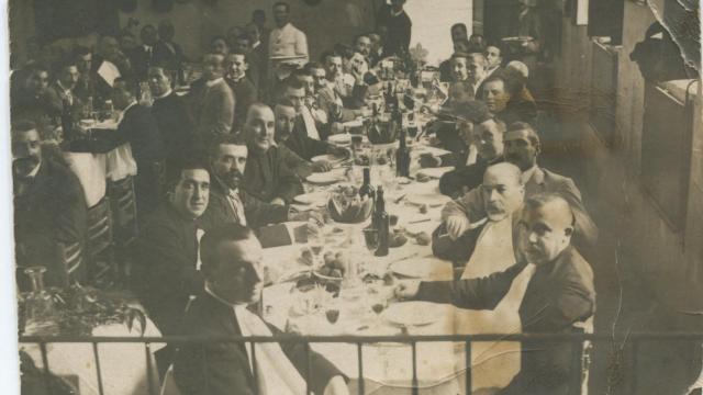 Comida política del partido conservador en Novelda, febrero de 1914.