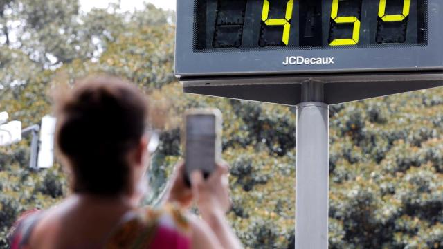 Temperatura en Valencia durante el último pico de calor.